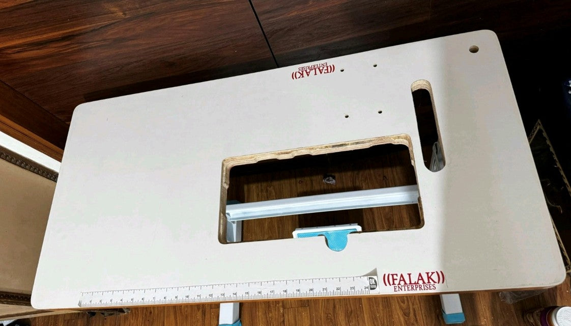 Industrial table for Falak FK114 chainstitch embroidery machine