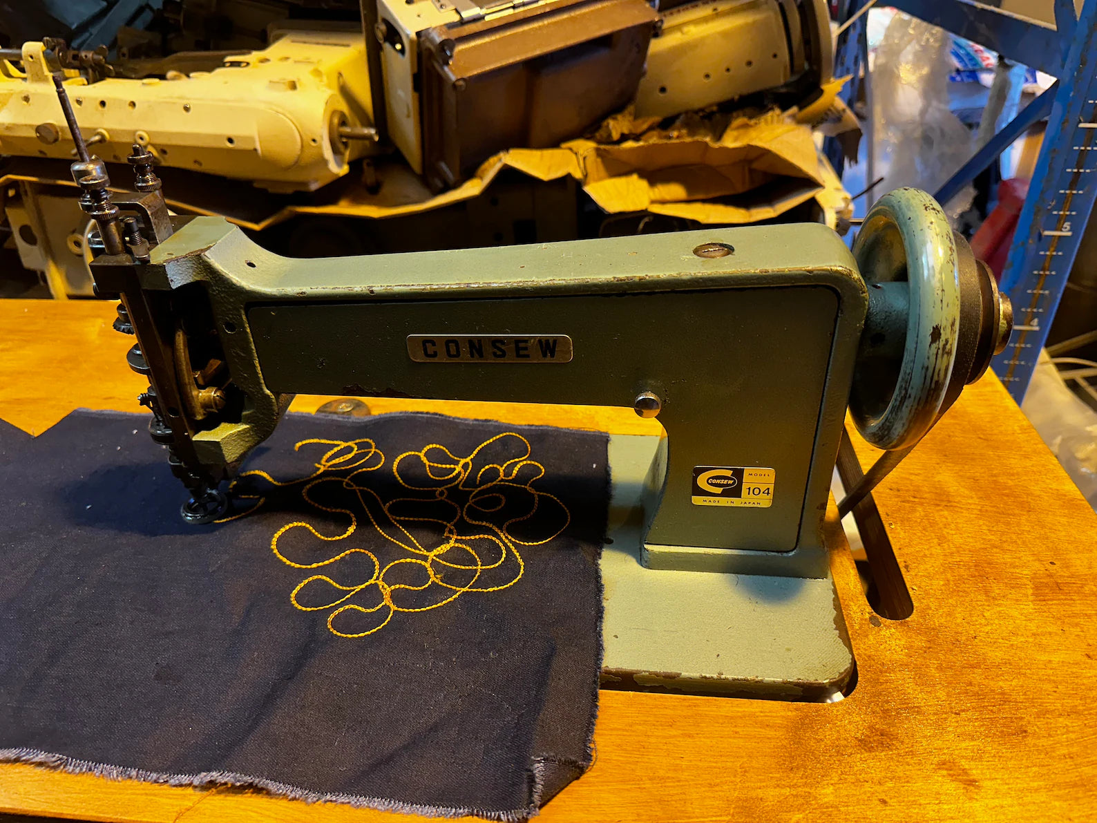 Consew 104 chainstitch embroidery machine