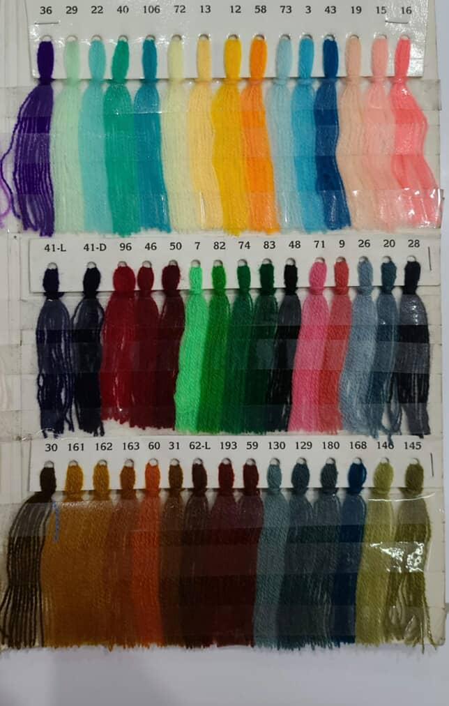 Chainstitch embroidery wool