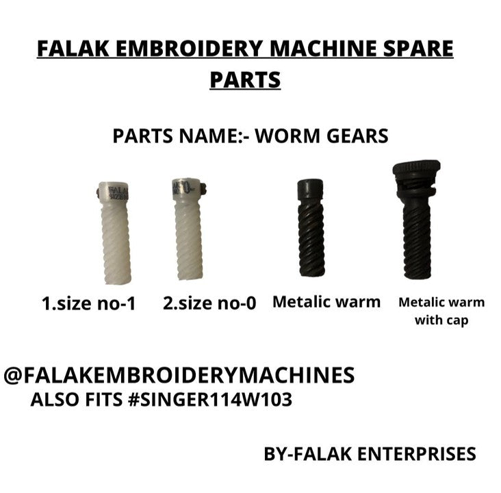 Worm gear with cap