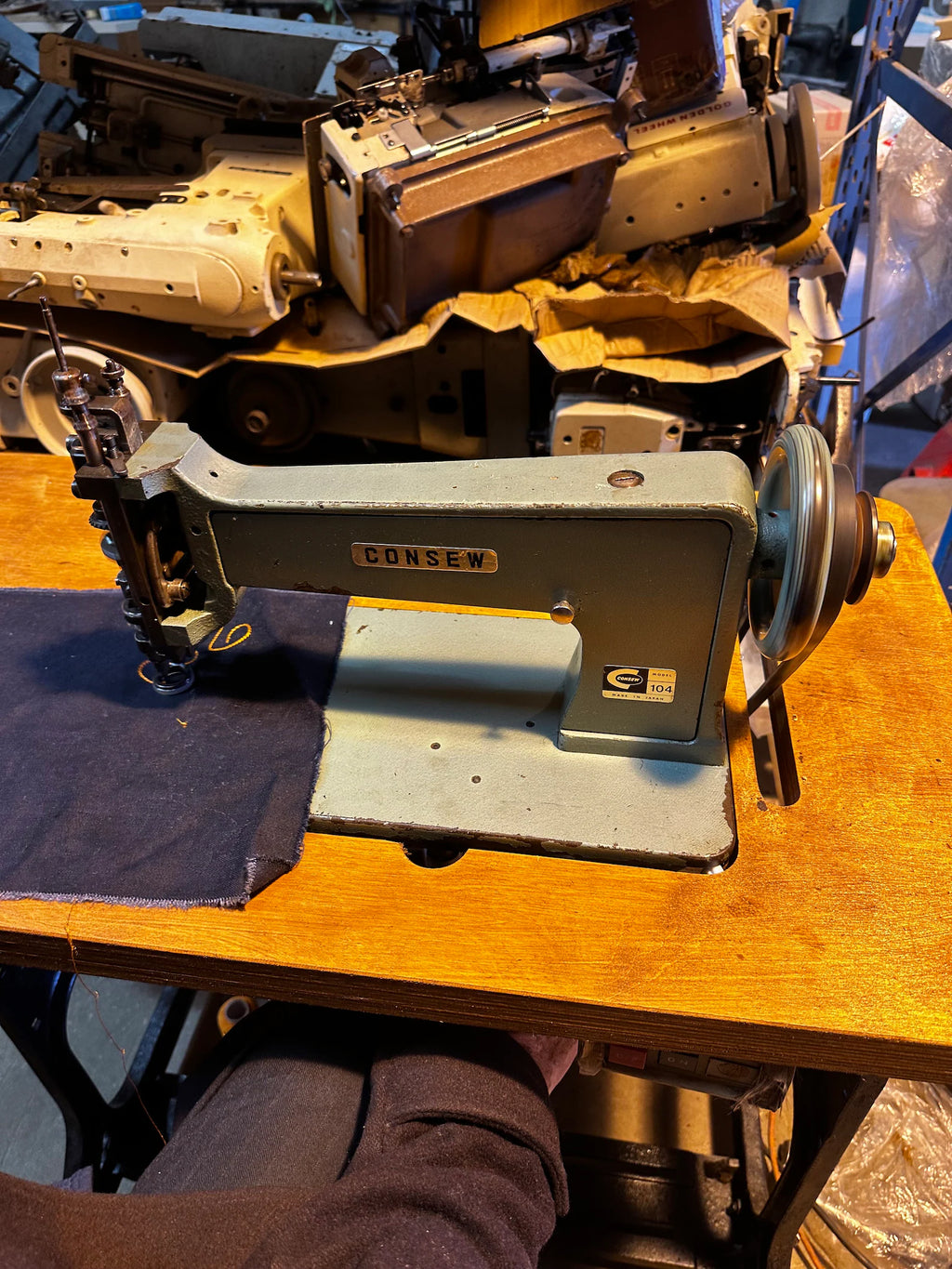 Consew 104 chainstitch embroidery machine